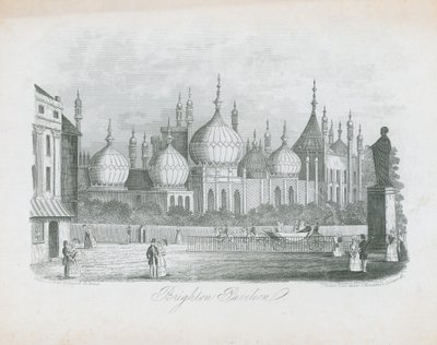 Algemeen uitzicht op het Brighton Pavilion door J.T. Wood