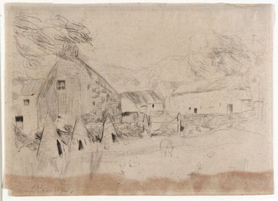 Boerderij - Eiland van Man door J. Alden Weir