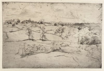 Landschap door J. Alden Weir