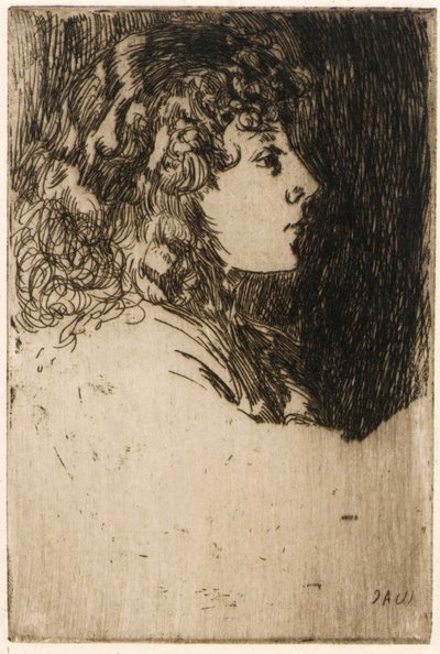 Klein hoofd door J. Alden Weir