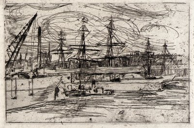 Liverpool-dokken door J. Alden Weir