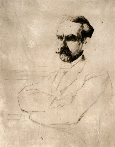Portret van Dr. Robert F. Weir door J. Alden Weir