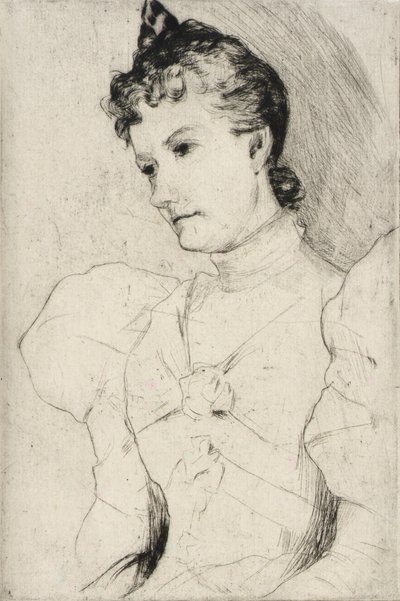 Portret van Miss Ross door J. Alden Weir