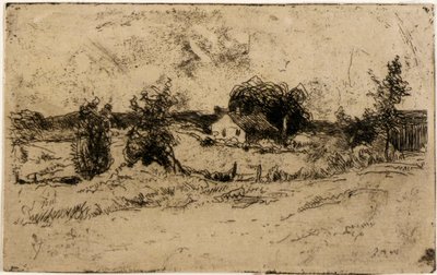 De boerderij door J. Alden Weir