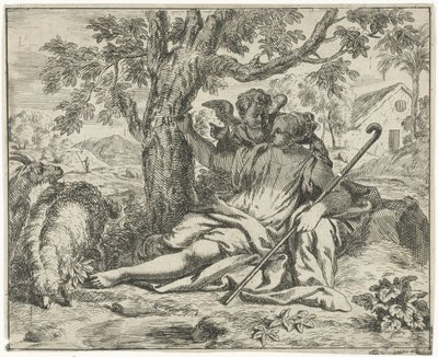 Engel verschijnt aan Hagar door J. Alexander Janssens