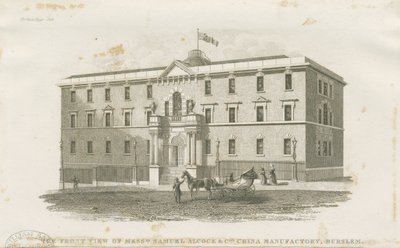 Burslem - fabriek van Messrs. Samuel Alcock & Co. door J Barlow
