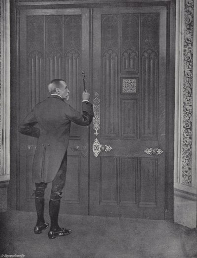 Black Rods Knock door J. Benjamin Stone