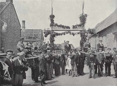 Corby Pole Fair, Stoelen en Polen van Bezoekers door J. Benjamin Stone