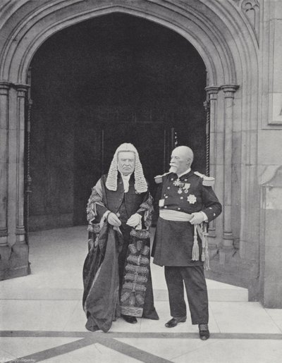 De Graaf van Halsbury en Admiraal Leygue door J. Benjamin Stone