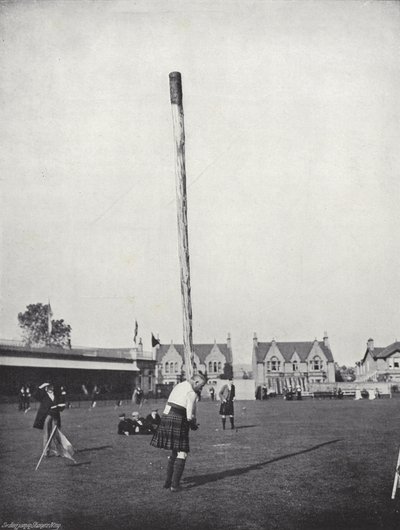 De Inverness Bijeenkomst, het Werpen van de Caber door J. Benjamin Stone