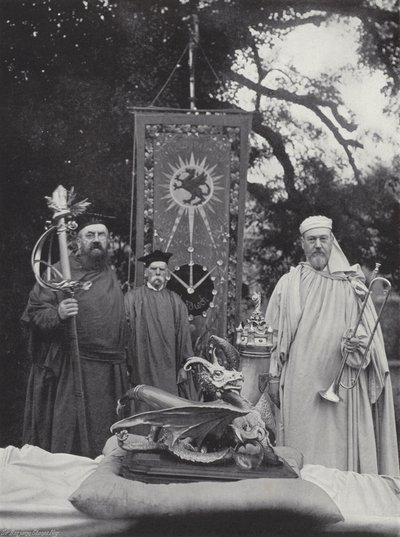 De Welsh Eisteddfod, Regalia en Officieren door J. Benjamin Stone