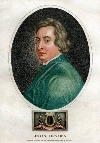 John Dryden, 17e-eeuwse Engelse dramaturg en Poet Laureate, 1803 door J. Chapman