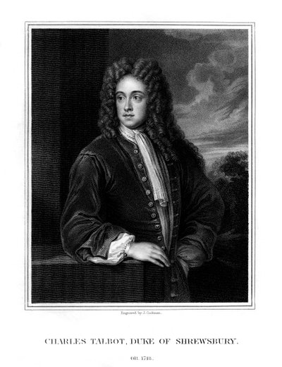 Charles Talbot, 1e hertog van Shrewsbury, Britse politicus door J. Cochran