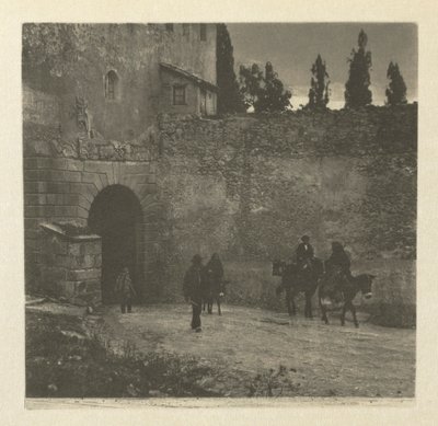 Camera Work: Een poort - Segovia, 1914 door J. Craig Annan