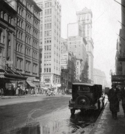 Broadway en het Times-gebouw, New York City, VS, 20e eeuw door J. Dearden Holmes