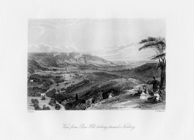 Uitzicht vanaf Box Hill, kijkend naar Norbury, 19e eeuw door J. H. Kernot
