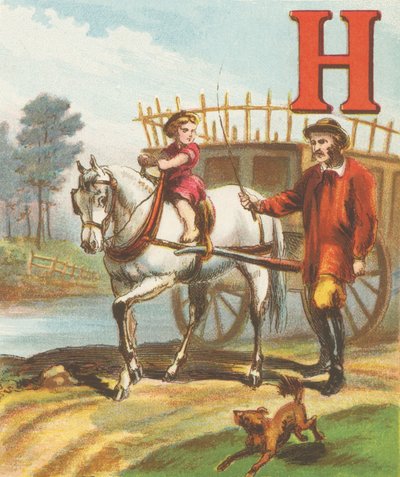 H: H is het paard, zo slank en zo sterk; Hij trekt de hooikar naar de weide door J. Howard