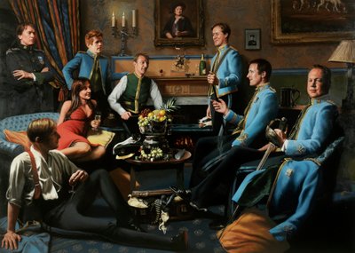 Portret van een puinhoop, 2000-2010 (olieverf op doek) door J Hugh L Beattie