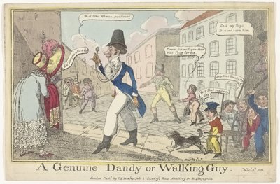 Spotprent op de dandy op Guy Fawkes Day door J. Lewis Marks