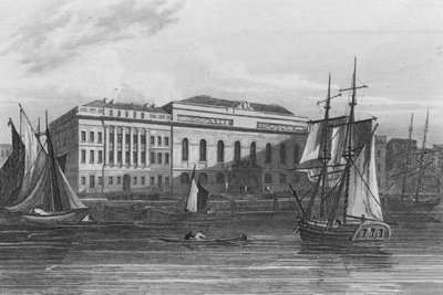 Nieuw douanehuis, Londen door John Preston Neale