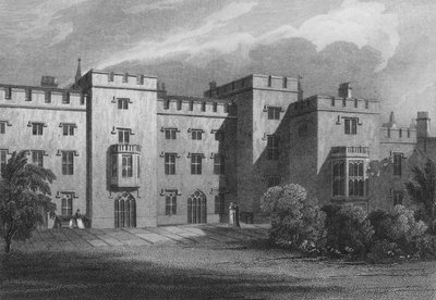 Het Huis van de Spreker, Westminster, Rivierkant door John Preston Neale