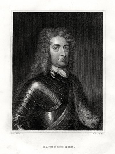 John Churchill, de hertog van Marlborough, Engelse soldaat, 1860 door J. Posselwhite