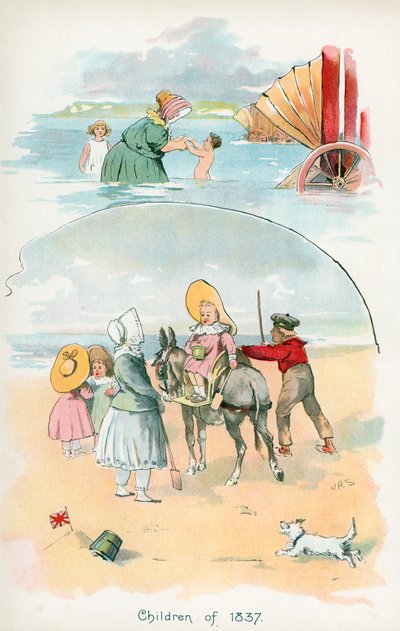 Aan Zee in 1837 door J. R. Sinclair