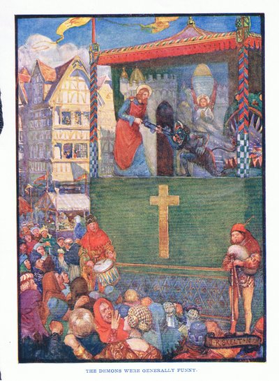 De demonen waren meestal grappig, uit Engelse Literatuur uitgegeven door T C & EC Jack, ca. 1920 door J. R. Skelton