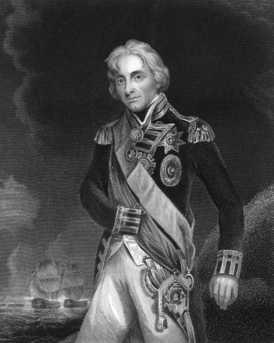 Horatio Nelson, 1e Burggraaf Nelson, Engelse marinecommandant, ca. 1798-ca. 1805, ca. 1857 door J. Rogers
