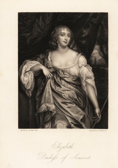 Portret van Lady Elizabeth Seymour, Hertogin van Somerset, voorheen Elizabeth Percy, erfgename en vriendin van Koningin Anne door J. Thomson