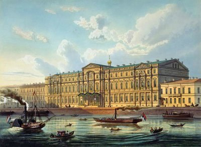 Paleis van Groothertog Mikhail en Paleis Embankment, gedrukt door Jacottet en Bachelier, uitgegeven door Lemercier, Parijs, 1850s door J. after Charlemagne