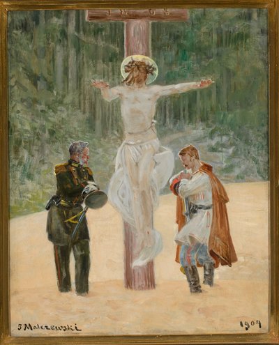 Verzoening (Symbolische scène uit de opstand van 1863) door Jacek Malczewski