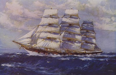 Zeilschip Taranaki door Jack (after) Spurling