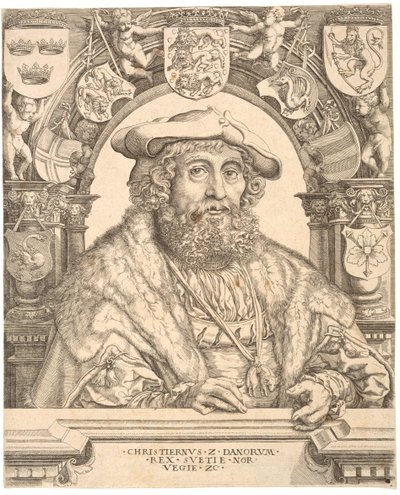 Deens: Koning Christian II van Denemarken door Jacob Binck