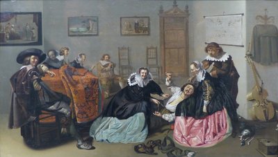 Frans: Scène galante Bordelen-scène door Jacob Duck