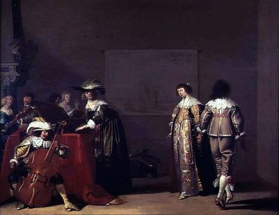 Een muziekfeest door Jacob Fransz van der Merck