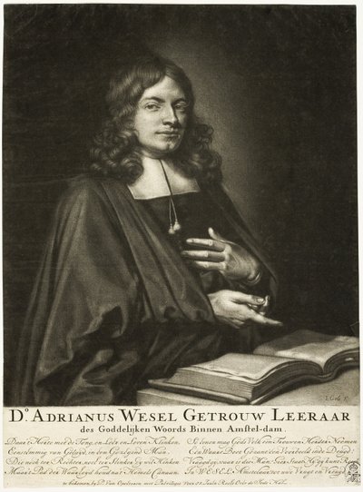 Adrian Wesel, geestelijke in Amsterdam door Jacob Gole