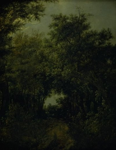 Weg in een eikenbos door Jacob van Ruisdael