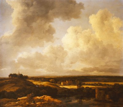 Een uitgestrekt landschap in de zomer, 1665-70 door Jacob van Ruisdael