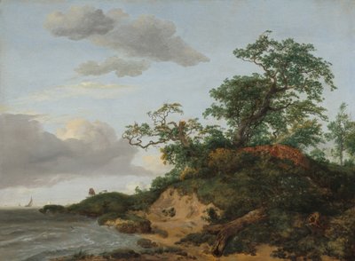Duinen aan zee door Jacob Isaaksz. or Isaacksz. van Ruisdael