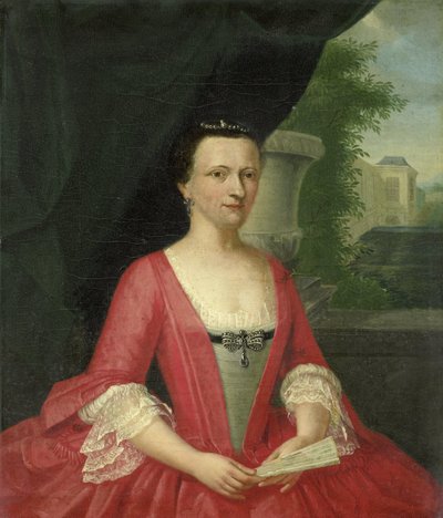 Jacoba Maria van Bueren gezegd van Regteren (1718-91), vrouw van Johan Willem Parker door Jacob Jan Nachenius