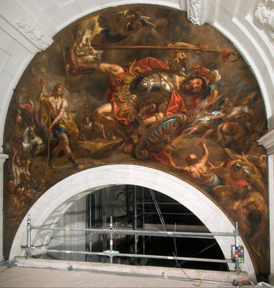 David en Goliath door Jacob Jordaens