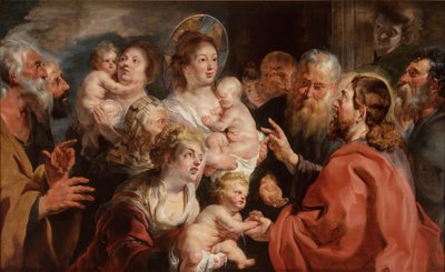 Laat de kinderen tot mij komen door Jacob Jordaens