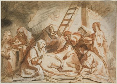 Het Wassen en Zalven van het Lichaam van Christus door Jacob Jordaens