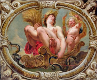 Maagd, uit de tekens van de dierenriem door Jacob Jordaens