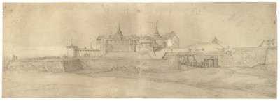Uitzicht op het Akershus-fort door Jacob Koninck II