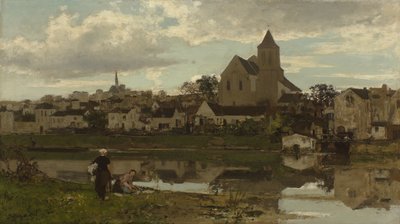 Nederlands: Gezicht op Montigny-sur-Loing Gezicht op Montigny-sur-Loing door Jacob Maris