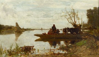 Veerboot door Jacob Maris