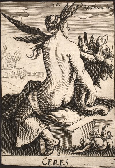 Ceres door Jacob Matham