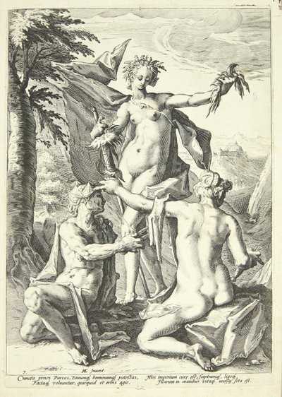 De drie schikgodinnen door Jacob Matham